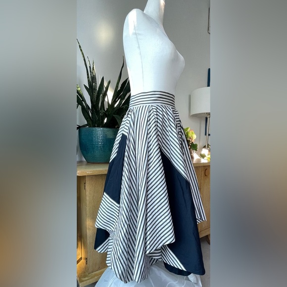 ISSEY MIYAKE kaleidoscope layered striped skirt size small - Picture 13 of 16